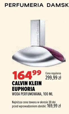 Woda perfumowana Calvin Klein Euphoria promocja w Drogerie Natura