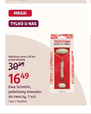 Jadeitowy masażer do twarzy Ewa Schmitt promocja w Rossmann