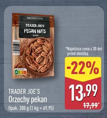Orzechy pekan Trader Joe's promocja w Aldi