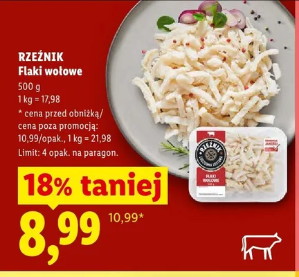 Flaki wołowe Rzeźnik promocja w Lidl