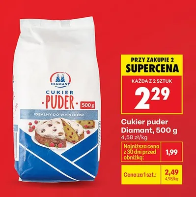 Cukier puder promocja w Biedronka