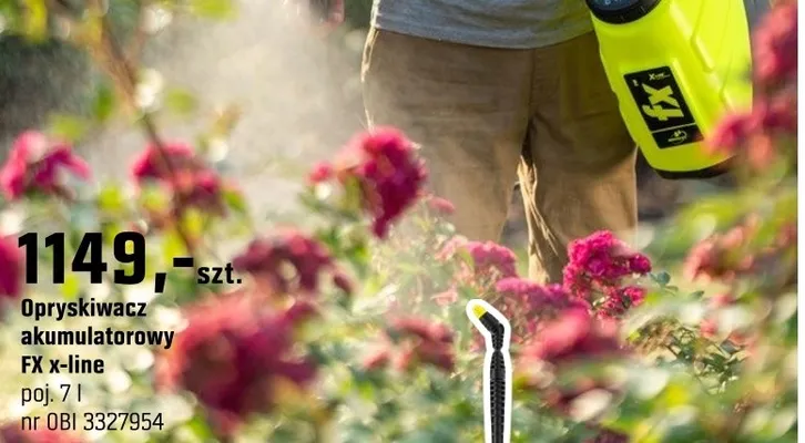 Opryskiwacz akumulatorowy FX x-line promocja w OBI