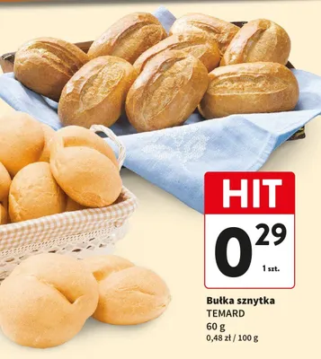 Bułka sznytka promocja w Intermarche