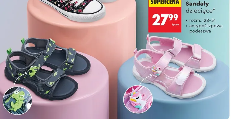 Sandały dziecięce promocja w Biedronka