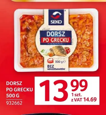 Dorsz po grecku Seko promocja w Selgros