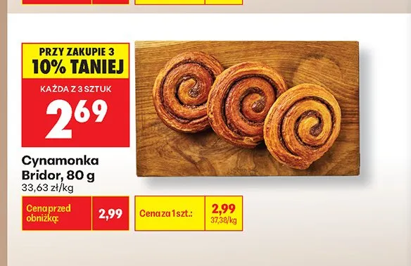 Cynamonka Bridor promocja w Biedronka