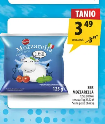 Ser Mozzarella Buona promocja w Arhelan