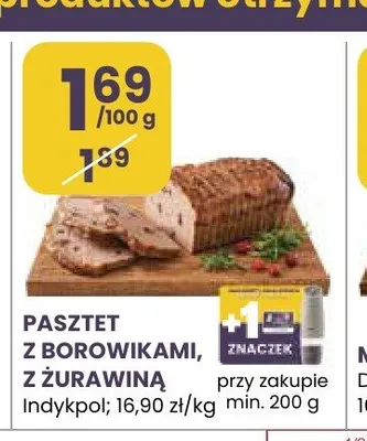Pasztet z żurawiną Indykpol promocja w Stokrotka