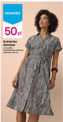 Sukienka damska z wysoką zawartością wiskozy promocja w Pepco