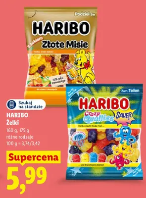 Żelki Haribo Crazy Quallies Sauer promocja w Lidl