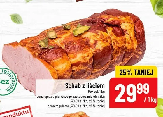Schab z liściem promocja w POLOmarket