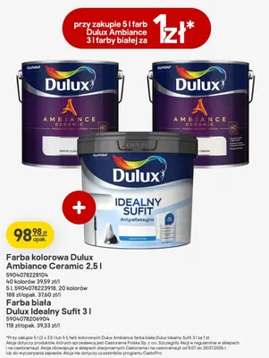 Farba kolorowa Dulux Ambiance Ceramic promocja w Castorama