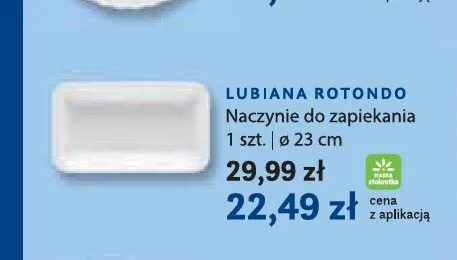 Naczynie do zapiekania Lubiana Rotondo ø 23 cm promocja w Stokrotka