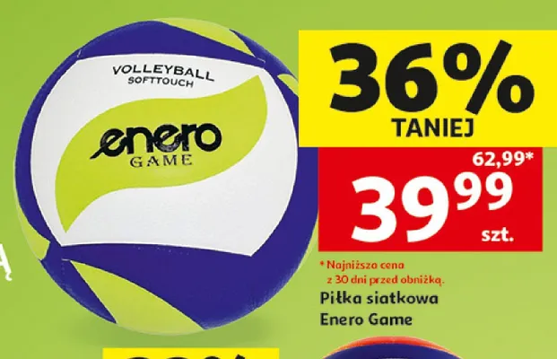 Piłka siatkowa Enero Game promocja w Auchan