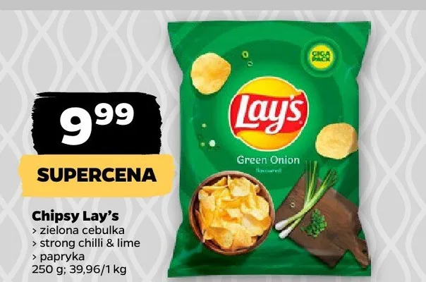 Chipsy Lay's strong chilli & lime promocja w Netto