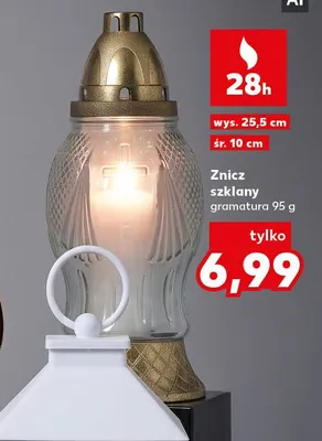 Znicz szklany promocja w Kaufland