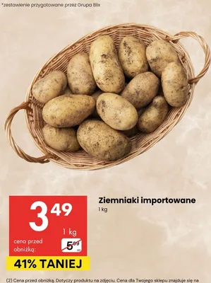 Ziemniaki importowane promocja w Delikatesy Centrum