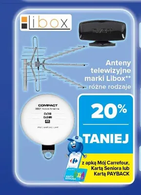 Anteny telewizyjne Libox promocja w Carrefour
