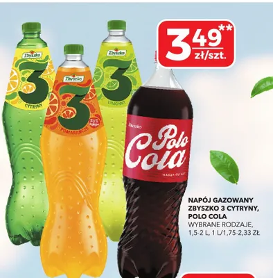 Napój gazowany Zbyszko 3 Cytryny promocja w Top Market