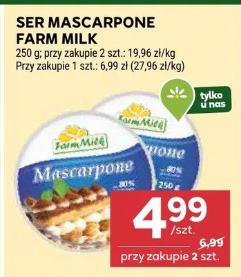Ser mascarpone promocja w Stokrotka