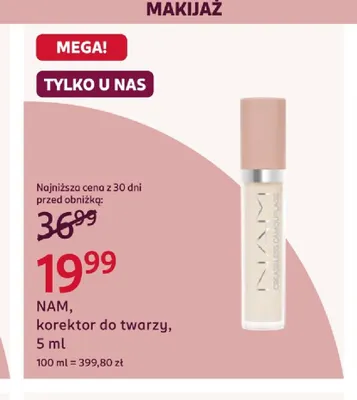 Korektor do twarzy NAM promocja w Rossmann