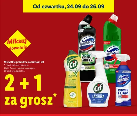 Produkty Domestos i Cif Lidl promocja w Lidl