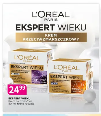 Krem przeciwzmarszczkowy na dzień i na noc Ekspert Wieku L'Oréal Paris promocja w Drogerie Polskie