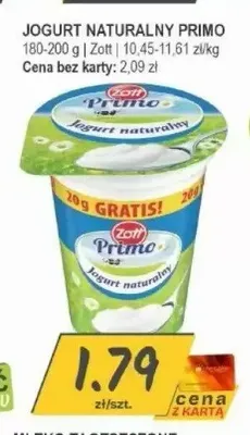 Jogurt naturalny Primo promocja w Słoneczko