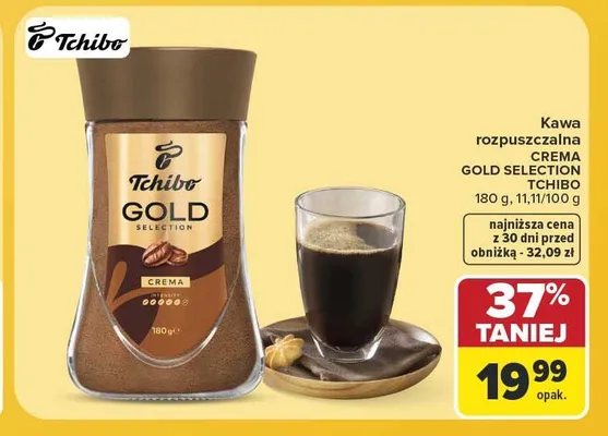 Kawa rozpuszczalna Tchibo Gold Selection Crema promocja w Carrefour