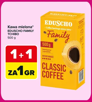 Kawa mielona Eduscho Family Tchibo promocja w Carrefour