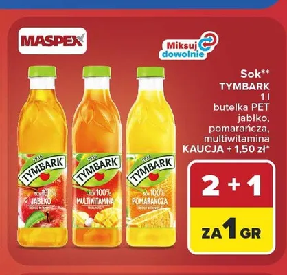 Sok Tymbark multiwitamina promocja w Carrefour Market