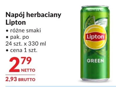 Napój herbaciany Lipton promocja w Makro
