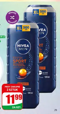 Żel pod prysznic Nivea Men Fresh Sport promocja w Dino