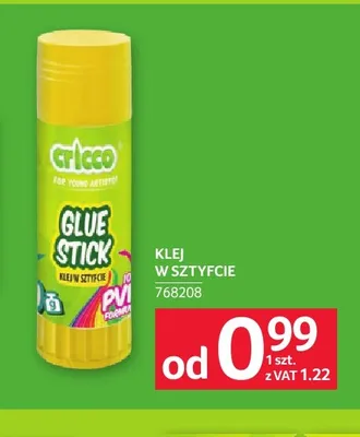 Klej w sztyfcie Cricco promocja w Selgros