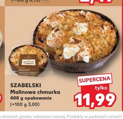 Malinowa chmurka SZABELSKI promocja w Kaufland