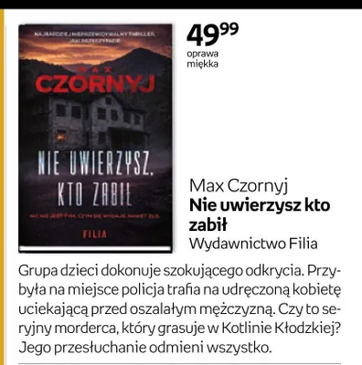 Książka Nie uwierzysz kto zabił promocja w Empik