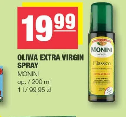 Oliwa Extra Virgin Spray Monini promocja w SPAR