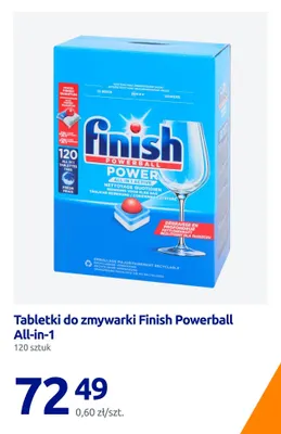 Tabletki do zmywarki Finish Powerball All-in-1 promocja w Action