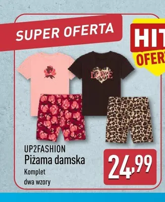 Piżama damska UP2FASHION promocja w Aldi