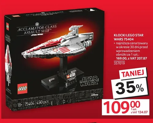 Klocki LEGO Star Wars 75404 promocja w Selgros