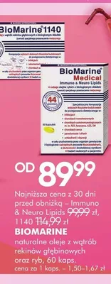 Naturalne oleje z wątrób rekinów BioMarine Medical promocja w Super-Pharm