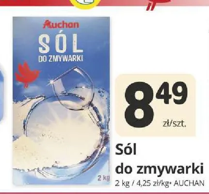 Sól do zmywarki Auchan promocja w Marketvita
