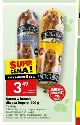 Karma w batonie dla psa Dogero promocja w Twój Market