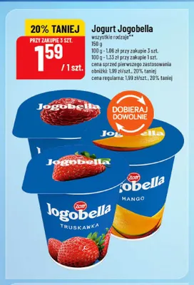 Jogurt Jogobella brzoskwiniowy Zott promocja w POLOmarket