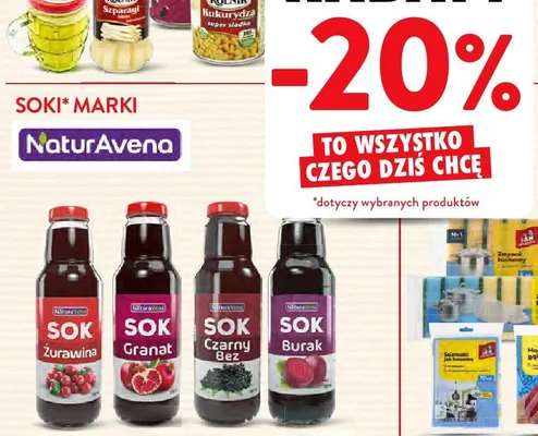 Sok żurawina promocja w Intermarche