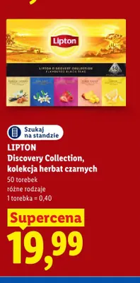 Herbata Lipton Discovery Collection kolekcja herbat czarnych promocja w Lidl