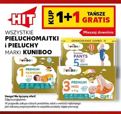 Pieluchomajtki Kuniboo Premium Pants 5 Junior promocja w Kaufland