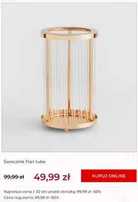 Świecznik Flair tube home&you promocja w home&you