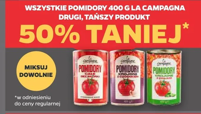 Pomidory La Campagna promocja w Netto