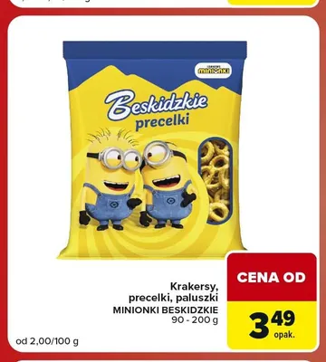 Paluszki Minionki Beskidzkie promocja w Carrefour Market